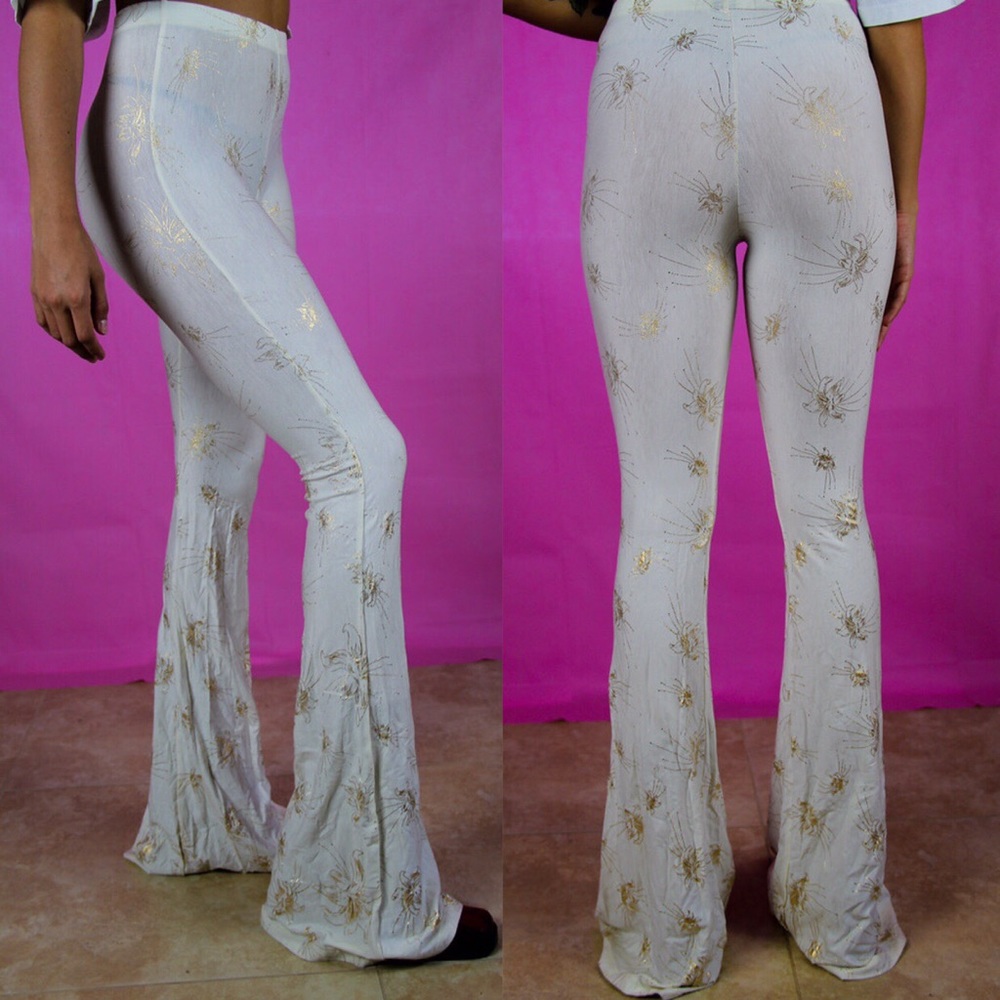 Novella Royale white bell bottoms